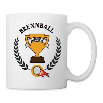 Brennball Sieger Brennballer Spieler Team Sieg - Tasse - Weiß - Rechts