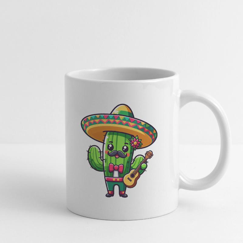 Cinco de Mayo Cactus Mariachi Guitarist Mug