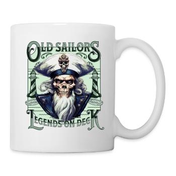 Sailor Skull Skull Captain Ahoy Ship - Mug - white - Right