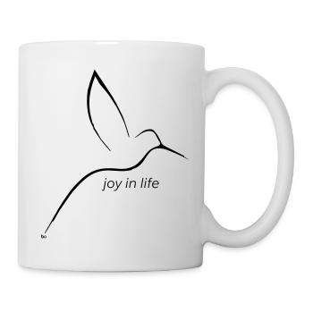Freude am Leben / joie de vivre Bo-Grafik - Mug blanc - blanc - Droite