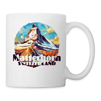 Matterhorn Zermatt Randonnée Ski Souvenir - Mug blanc - blanc - Droite