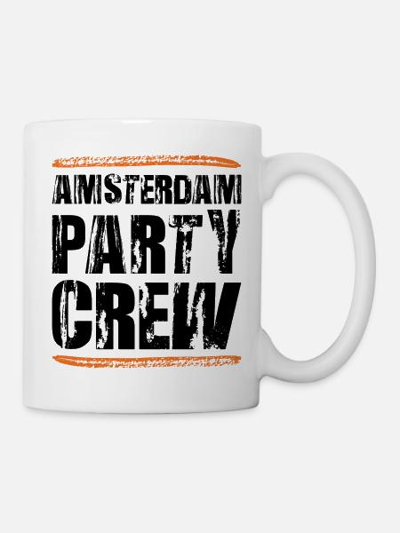 Équipe de fête d’Amsterdam - Mug blanc - blanc