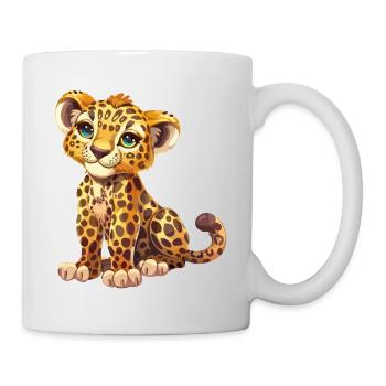 Léopard Bébé Enfant Grand Chat Nature Nature Nature Safari - Mug blanc - blanc - Droite