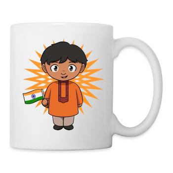 Inde Inde Hindu Pride Drapeau Pays I Cadeau - Mug blanc - blanc - Droite