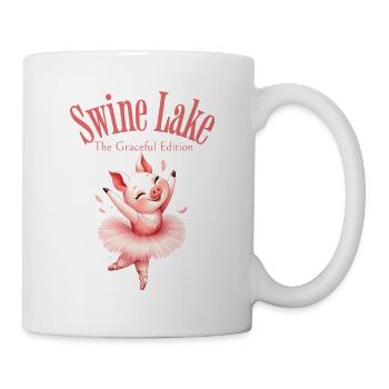 Swine Lake: Ballettdrehungen Edition - Tasse - Weiß - Rechts