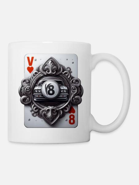 V8 - Tasse - Weiß