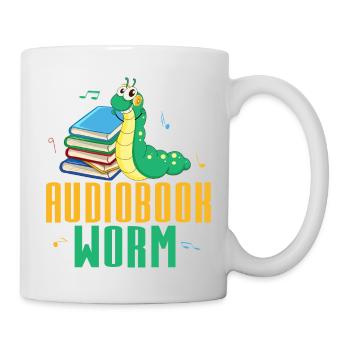 Ears Always Open: Proud Audiobook Worm - Tasse - Weiß - Rechts