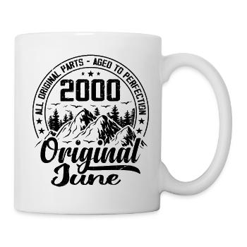 2000 June Original: 24 Years Anniversary Gift - Mug - white - Right