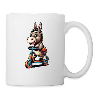Cheeky Donkey on Tour (Colorful Design) - Mug - white - Right