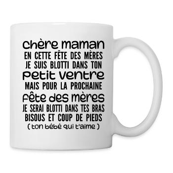 Muttertag für Schwangere - Schwangerschaft - Tasse - Weiß - Rechts