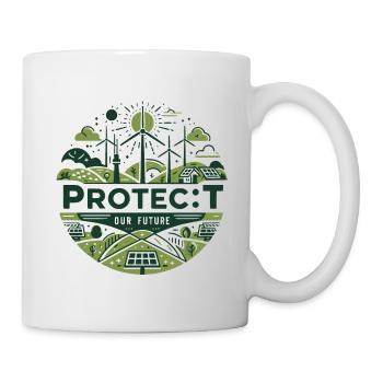Protect Our Future Sustainability Art - Mug - white - Right