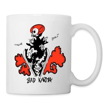 Schlechtes Karma - Tasse - Weiß - Rechts