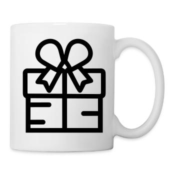 Geschenk-Icon-Box - Tasse - Weiß - Rechts