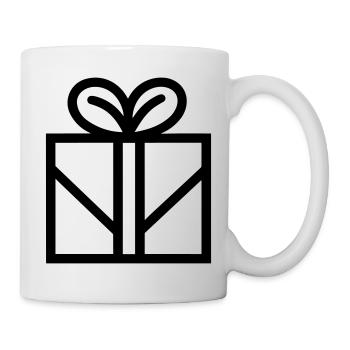 Geschenk-Icon-Box - Tasse - Weiß - Rechts