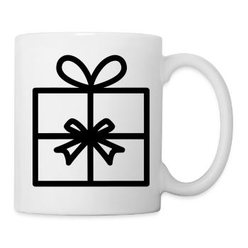 Geschenk-Icon-Box - Tasse - Weiß - Rechts