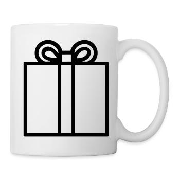 Kleine Geschenkbox - Tasse - Weiß - Rechts