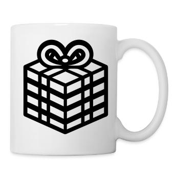 Kleine Geschenkbox - Tasse - Weiß - Rechts