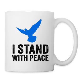 I STAND WITH PEACE - Mug - white - Right
