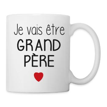 I'm going to be a grandfather - heart - Mug - white - Right