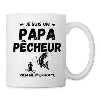 PAPA PÊCHEUR - Mug blanc - blanc - Droite