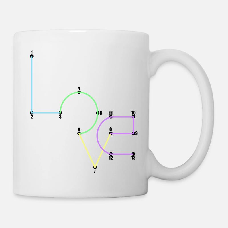 love - Mug blanc - blanc