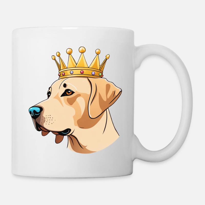 "Crowned Heads" - Labrador - Mug - white
