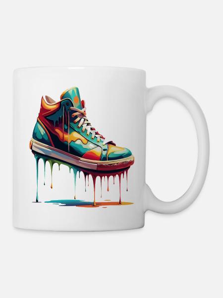 Tennis der Farbe - Tasse - Weiß
