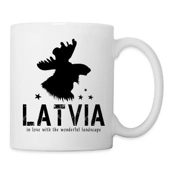 Latvia Lettland lettisch Riga - Tasse - Weiß - Rechts