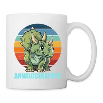 Annaloceratops Anna Triceratops - Tasse - Weiß - Rechts