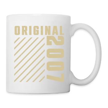 Original 2007 Authentic 2007 Vintage Bursdag - Mug blanc - blanc - Droite