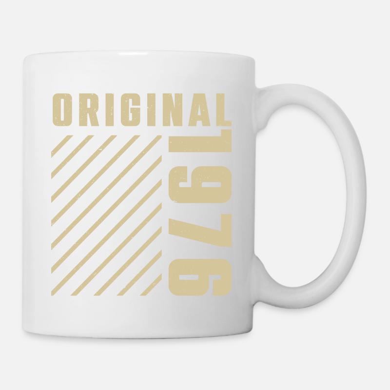 Original 1976 Authentic 1976 Vintage Bursdag - Mug blanc - blanc