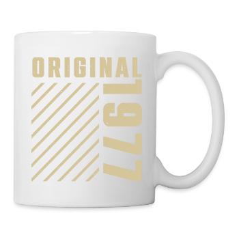 Original 1977 Authentic 1977 Vintage Bursdag - Mug blanc - blanc - Droite