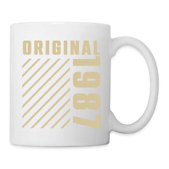 Original 1987 Authentic 1987 Vintage Bursdag - Mug blanc - blanc - Droite