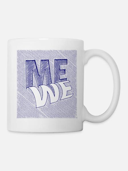 me we scribble - Tasse - Weiß