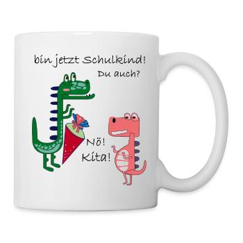 Schulkind Einschulung - Tasse - Weiß - Rechts
