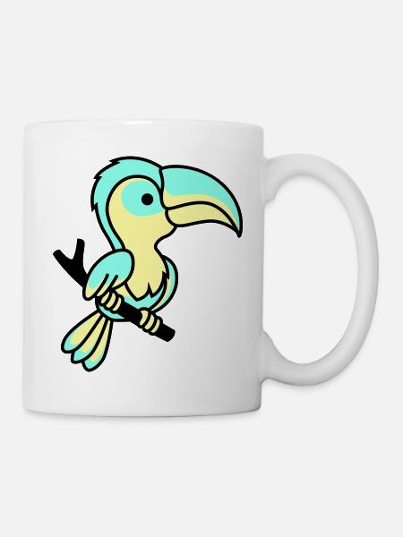 papagei - Tasse - Weiß