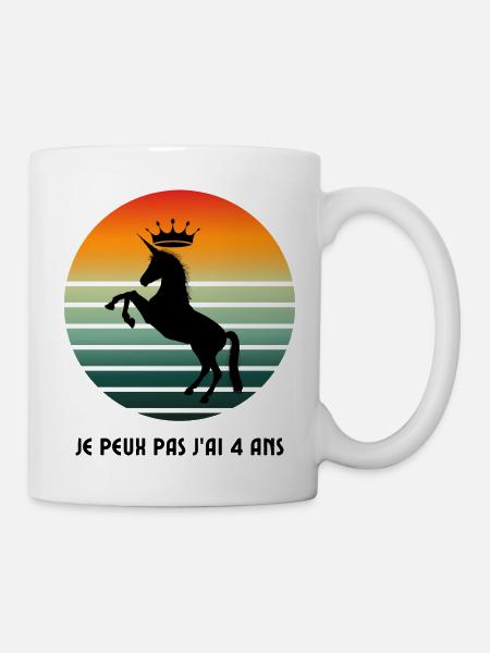 Ich kann nicht, ich bin 4 Jahre alt - Tasse - Weiß