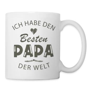 Bester Papa der Welt - Tasse - Weiß - Rechts