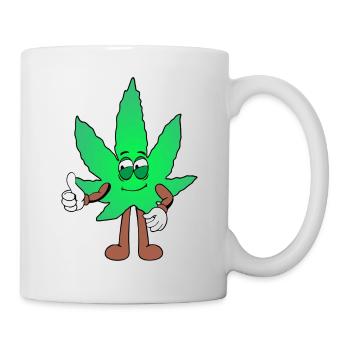 Der Bloom - Weed Cannabis Stoned Hanf Marihuana - Tasse - Weiß - Rechts