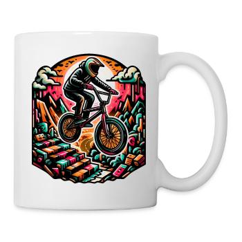 Bmx Folie, Vélo, BMX Fans! - Tasse - Weiß - Rechts