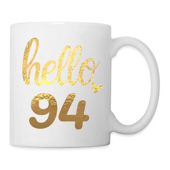 Hello 94 gold - Mug - white - Right