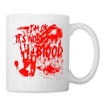 Halloween Heureux Horreur Monstre Sang Effrayant - Mug blanc - blanc - Droite