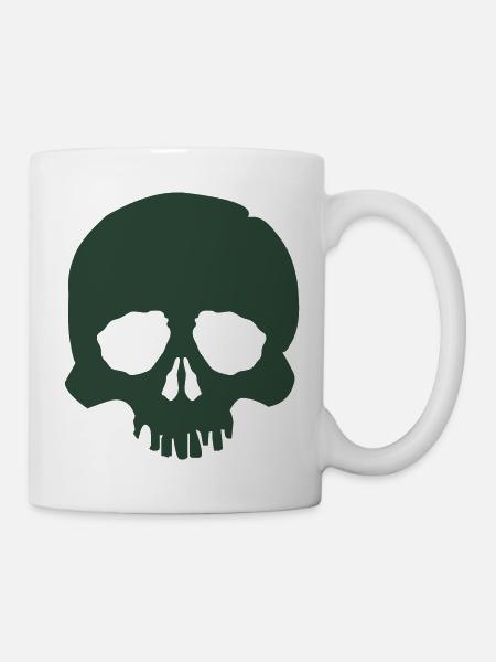 skull - Tasse - Weiß