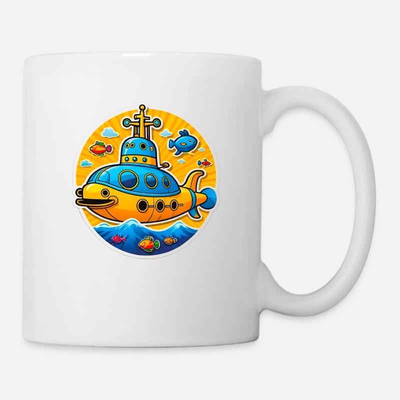 Yellow Submarine - Tasse - Weiß