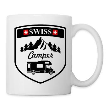 Capucine Swiss camper noir - Mug blanc - blanc - Droite