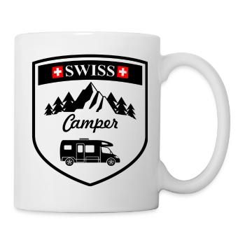 Profilé Swiss camper noir - Mug blanc - blanc - Droite