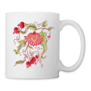Floral Vine Ornament - Mug - white - Right
