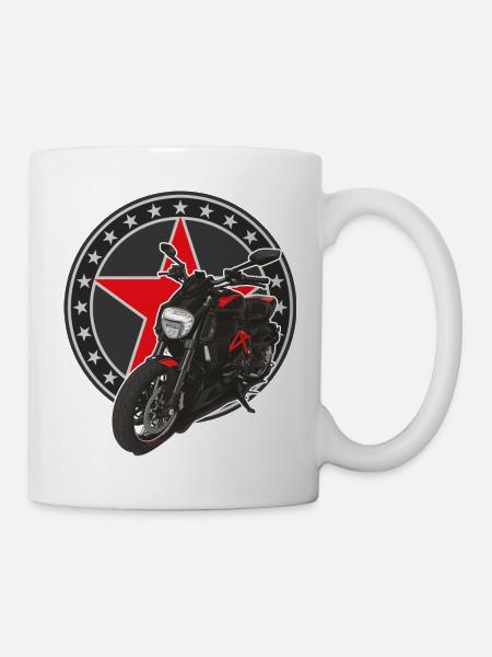 Superbike // Illustration - Tasse - Weiß