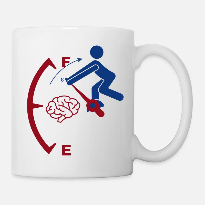 "Fuel Brain Loaded" - Tasse - Weiß