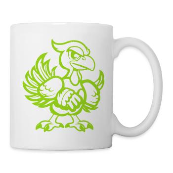 truthuhn comic - Tasse - Weiß - Rechts